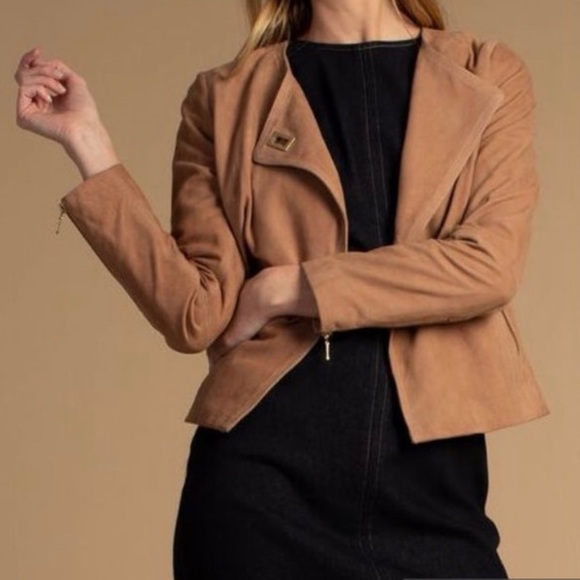 Trina Turk Suede Jacket - Picture 2 of 15